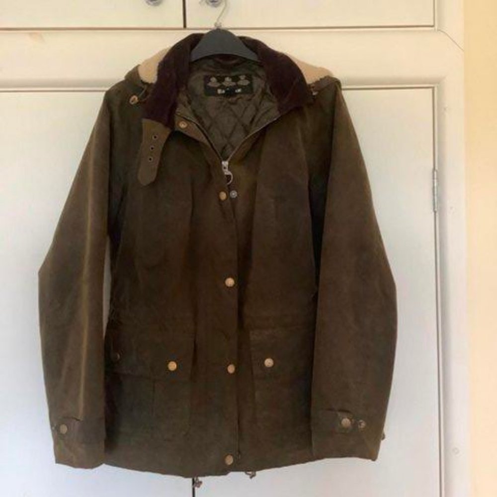 Used Ladies Barbour Wax Jacket Size 12